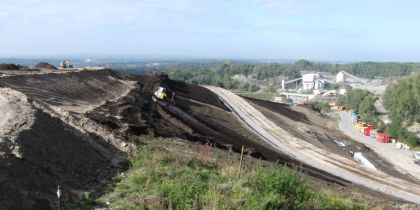 Zentraldeponie Piesberg: Bauüberwachung und Bauoberleitung für 10 ha Oberflächenabdichtungssystem #4